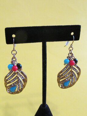 Boho Feather Pierced Dangle